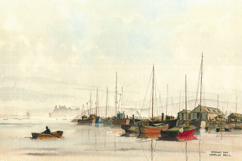 CB04 Misty Morning Deganwy Dock