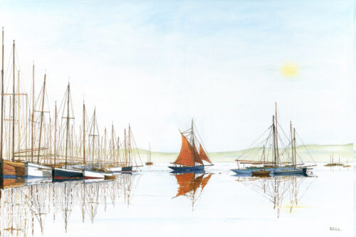 CB77 Brown Sails Reflections