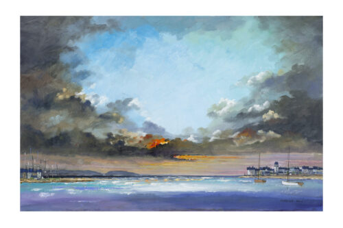 CB114 STORM AT SUNSET DEGANWY